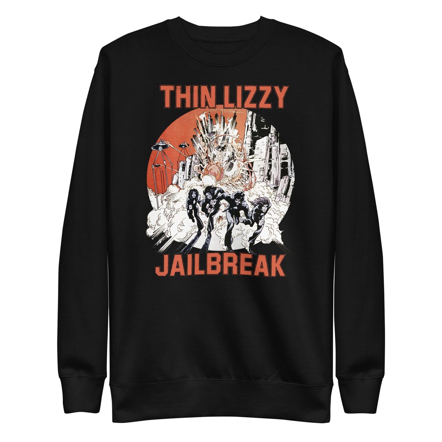 Thin Lizzy Jailbreak Mens Sweatshirt Black Officially Licensed