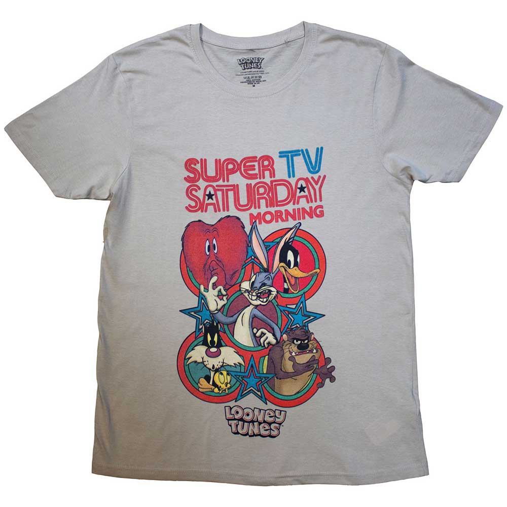Looney Tunes Super Saturday TV Mens T Shirt Officially Licensed