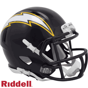 Los Angeles Chargers NFL Mini Speed Football Helmet 2025 Alternate On-Field
