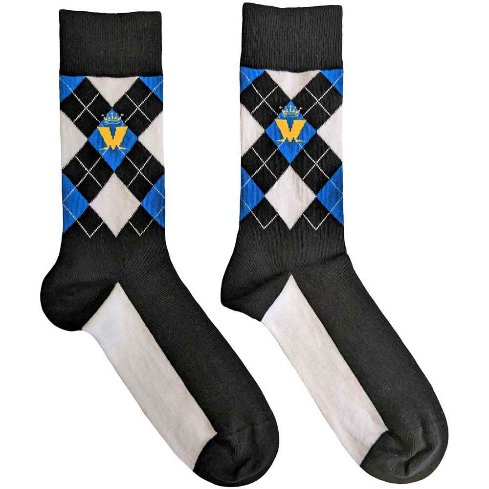 Madness Crown & M Blue Diamond Socks Officially Licensed