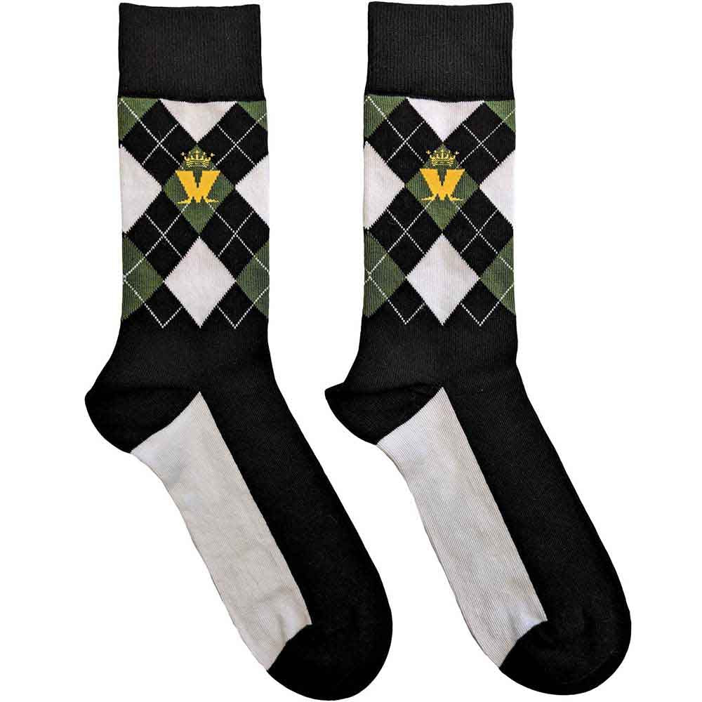 Madness Crown & M Green Diamond Socks Officially Licensed