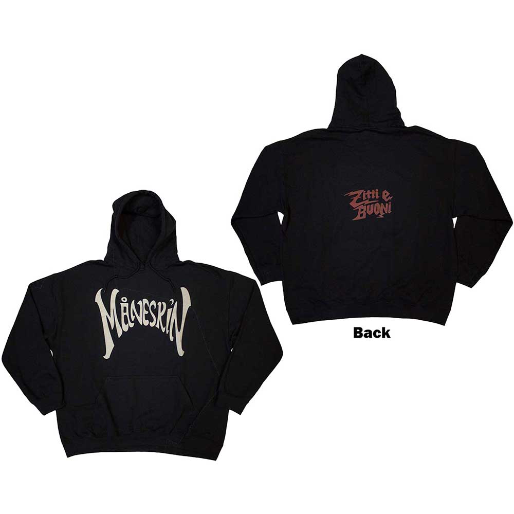 Maneskin Zitti e Buoni Hoodie Sweatshirt Officially Licensed