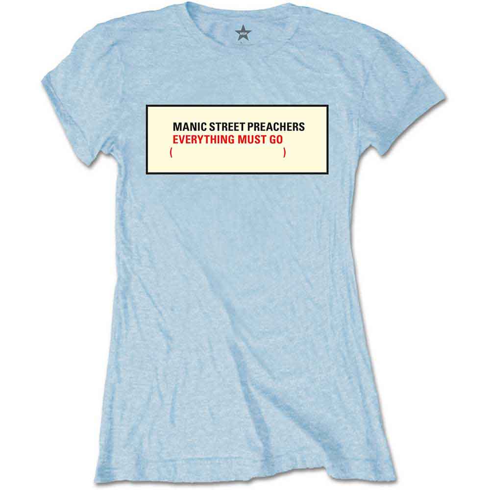 Manic Street Preachers Everything Must Go Womens T Shirt Officially Licensed