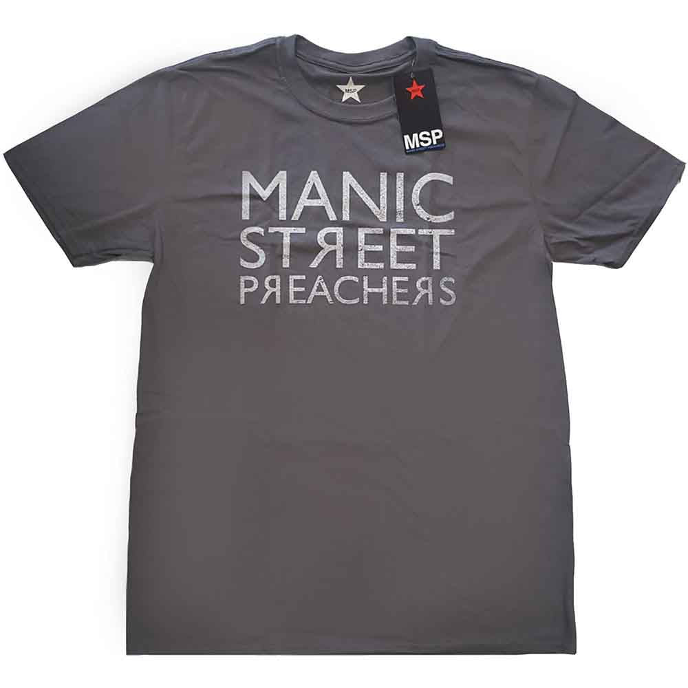 Manic Street Preachers Reversed Logo Mens T Shirt Officially Licensed