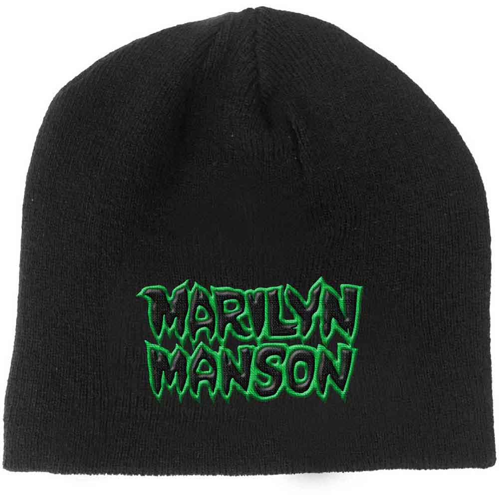 Marilyn Manson Logo Beanie Hat Officially Licensed