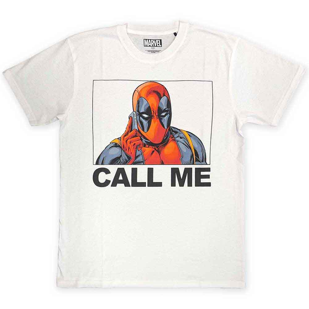 Marvel Comics Deadpool Call Me Mens T Shirt Officially Licensed