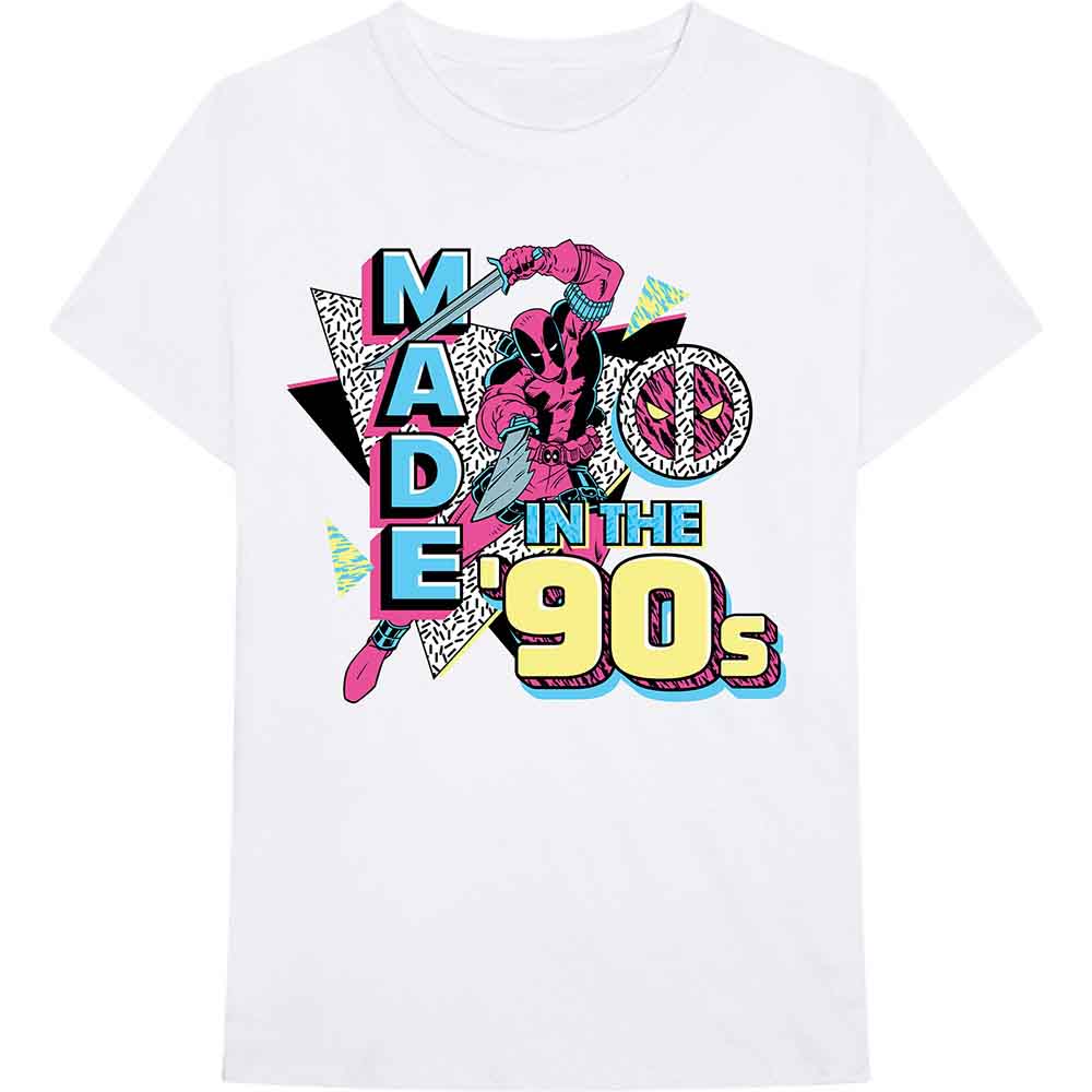 Marvel Comics Deadpool Made In The 90s Mens T Shirt Officially Licensed