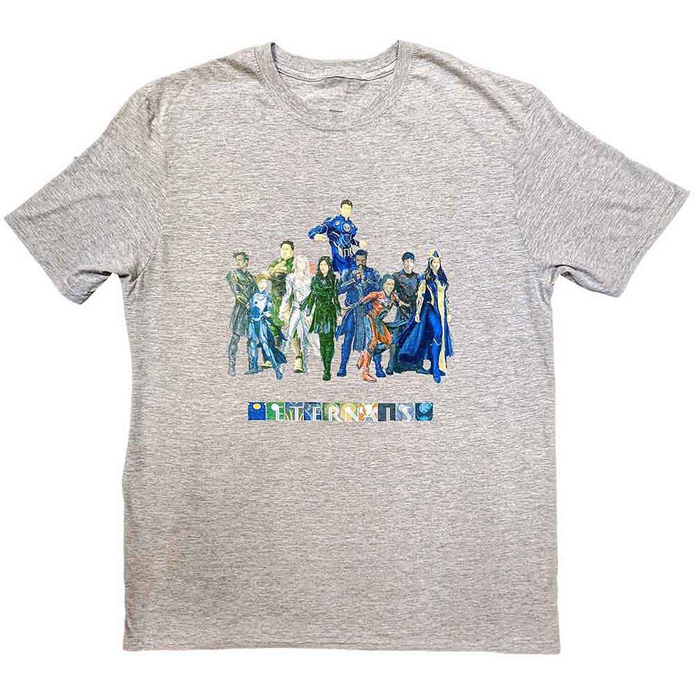 Marvel Comics Eternals Colour Block Characters Mens T Shirt Officially Licensed