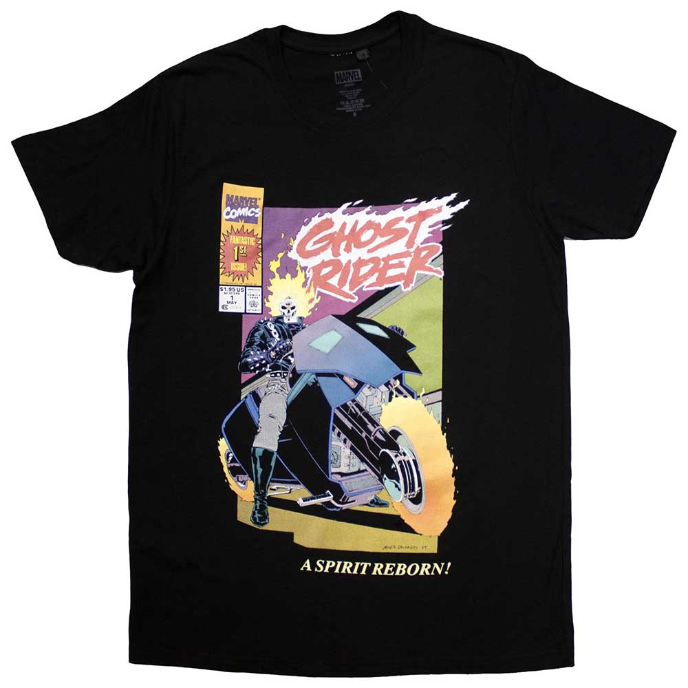 Marvel Comics Ghost Rider Spirit Reborn Comic Cover Mens T Shirt Officially Licensed