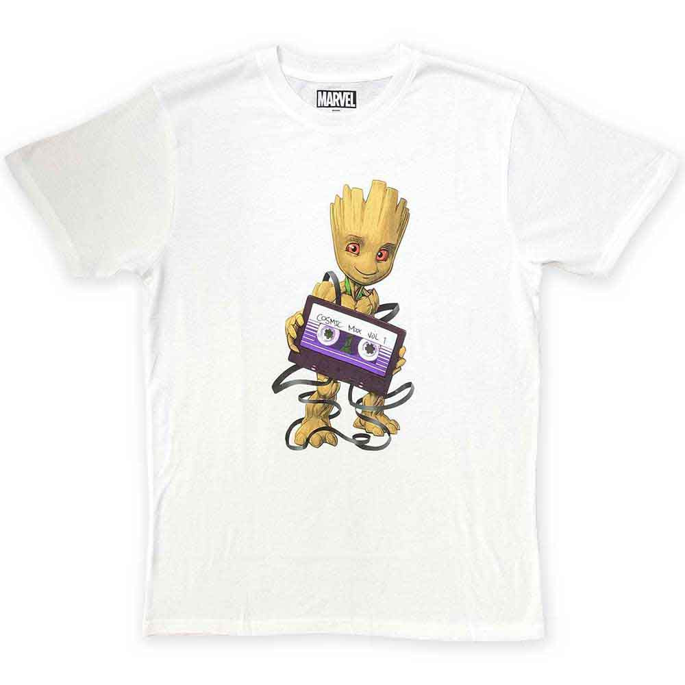 Marvel Comics Guardians of the Galaxy Cosmic Tape Mens T Shirt Officially Licensed