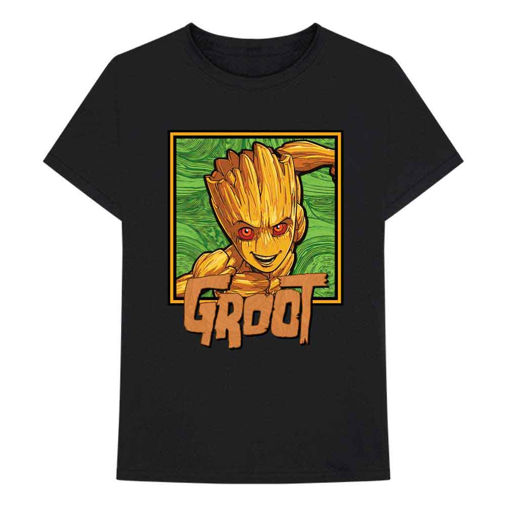 Marvel Comics I am Groot - Groot Square Mens T Shirt Officially Licensed