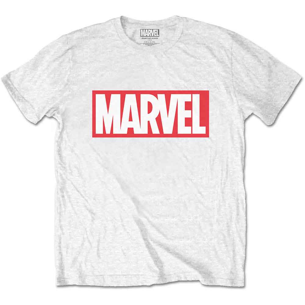 Marvel Comics Marvel Box Logo Mens T Shirt Officially Licensed