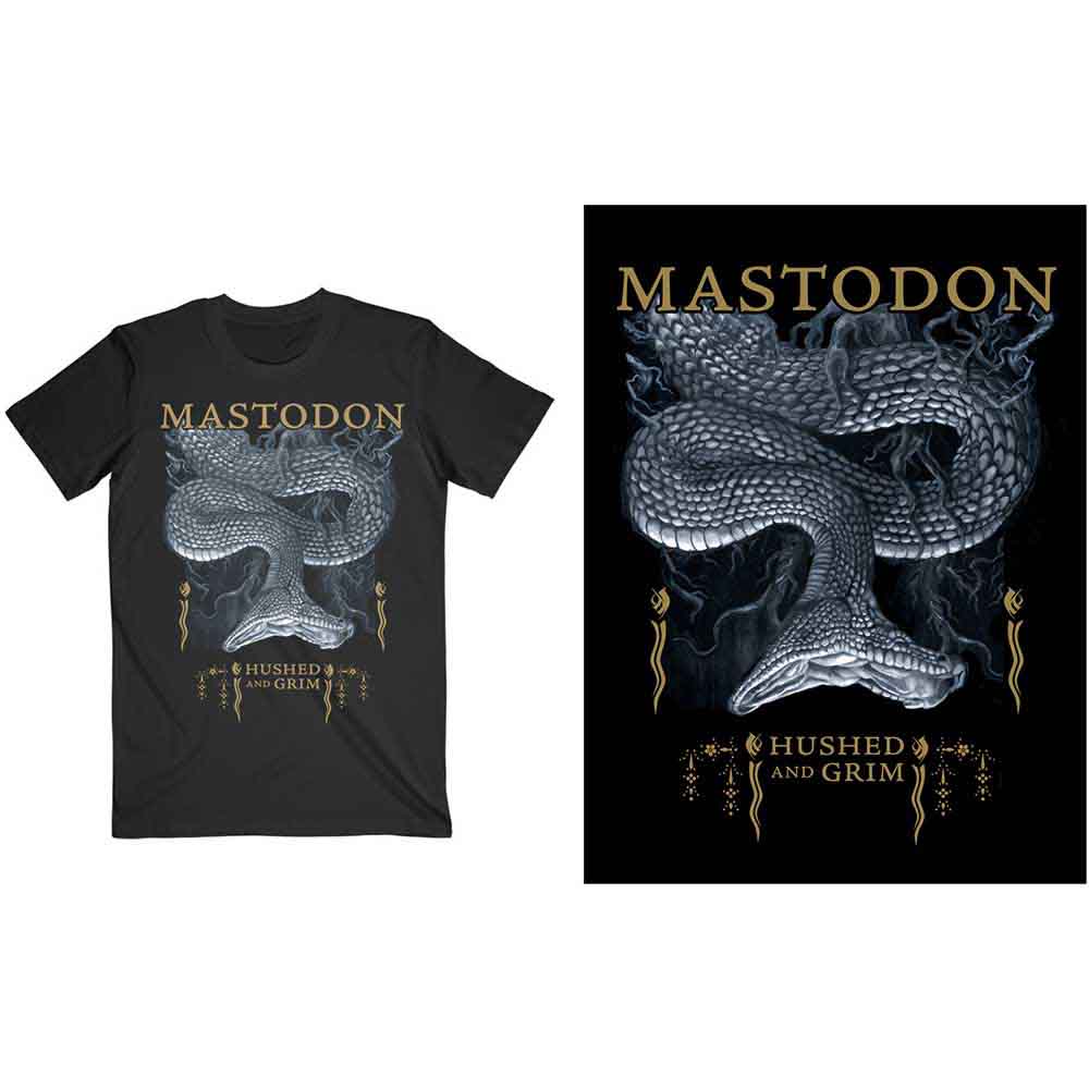 Mastodon Hushed Snake Mens T Shirt Officially Licensed
