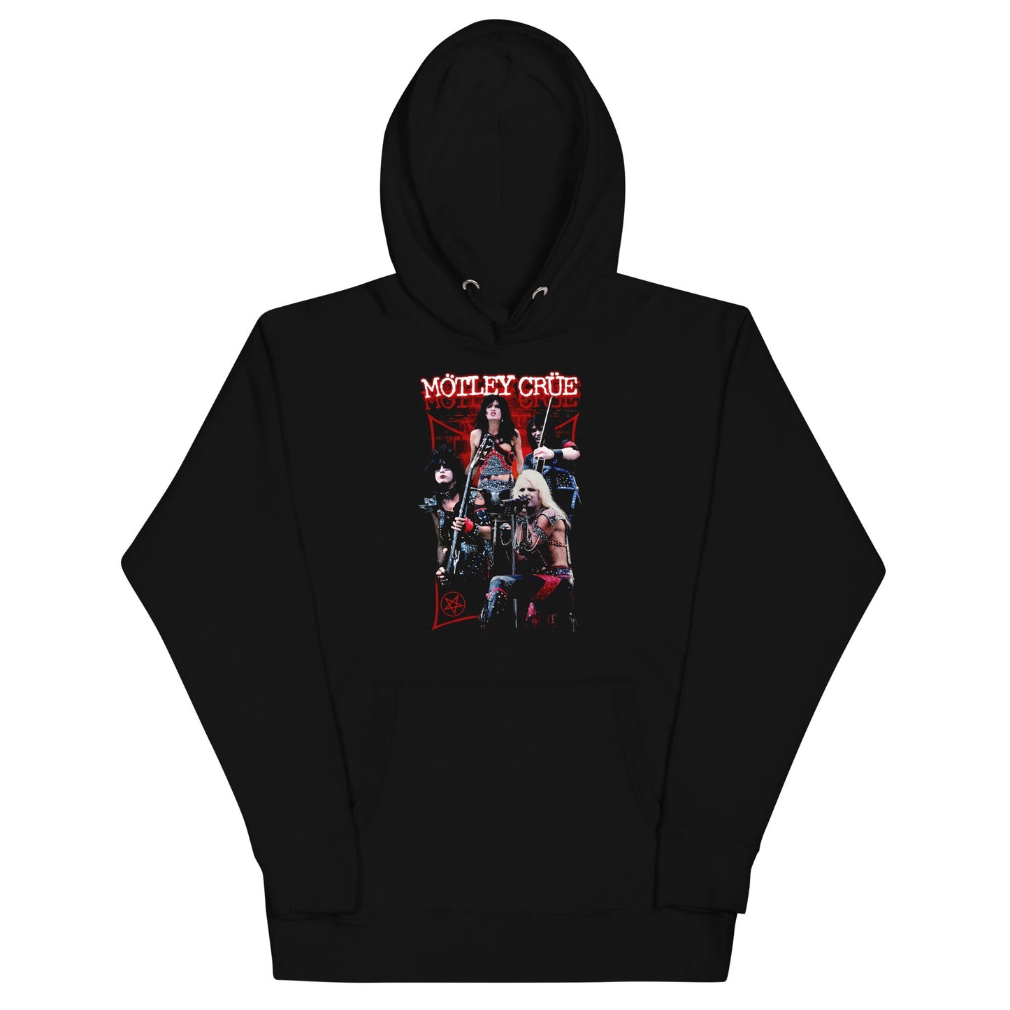 Motley Crue Live Mens Officially Licensed Hoodie Black