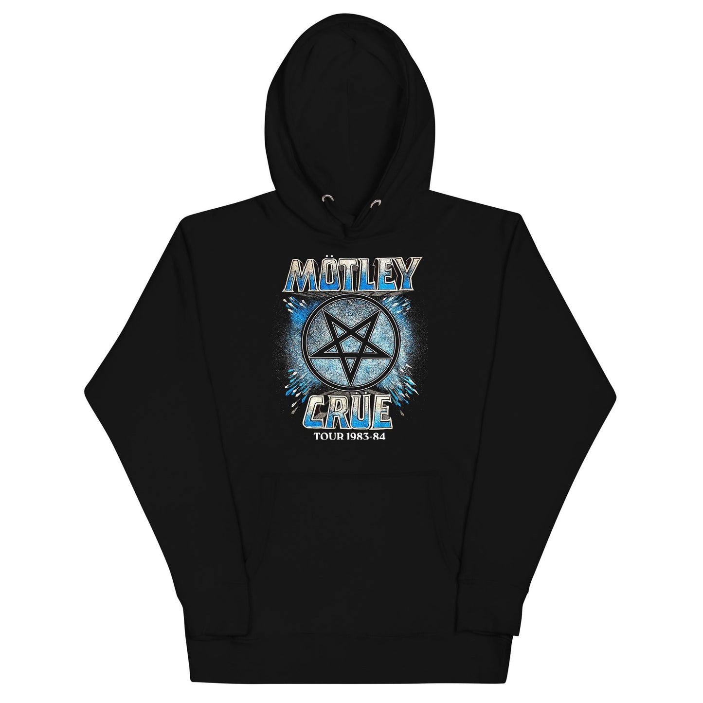 Motley Crue 83-84 Tour Mens Officially Licensed Hoodie Black