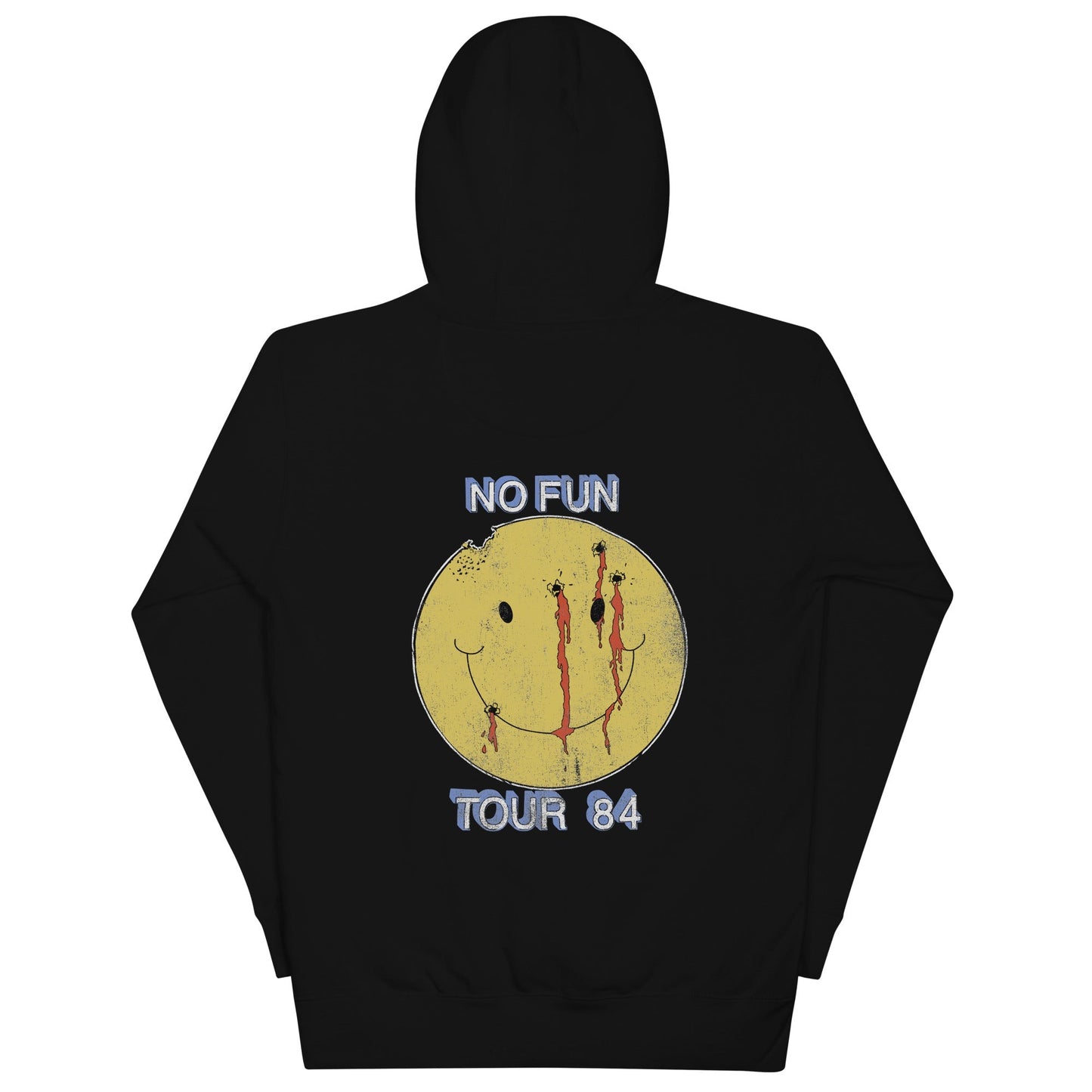 Motley Crue No Fun Tour 1984 Mens Officially Licensed Hoodie Black