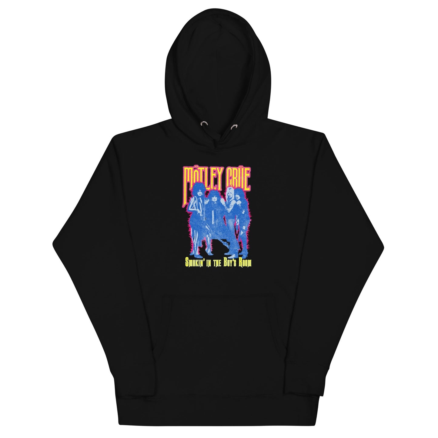 Motley Crue Smokin' in the Boy's Room Mens Officially Licensed Hoodie Black