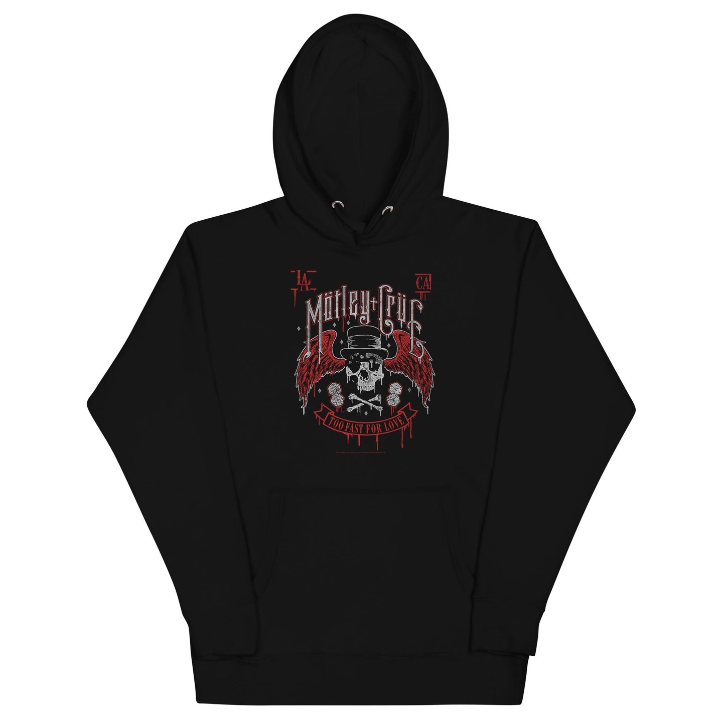 Motley Crue Los Angeles Mens Officially Licensed Hoodie Black