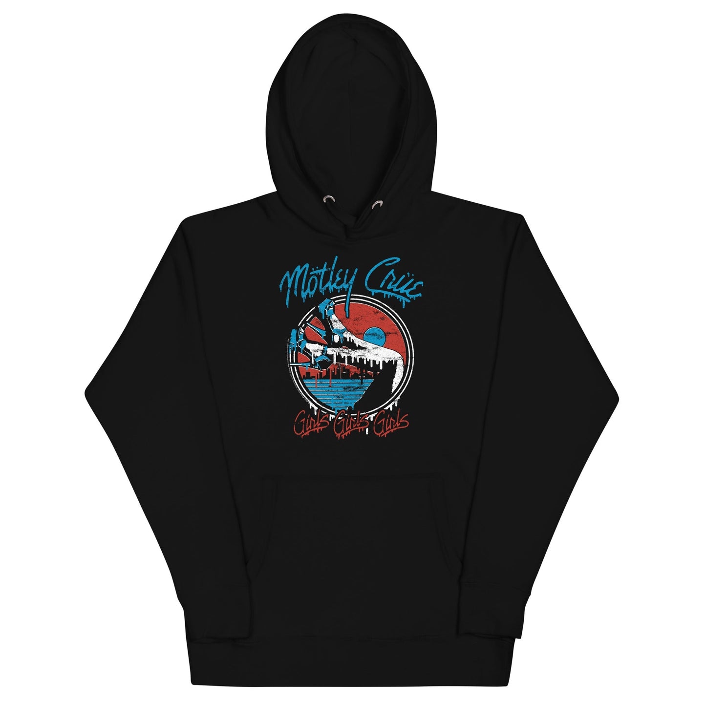 Motley Crue Girls Drip Mens Officially Licensed Hoodie Black