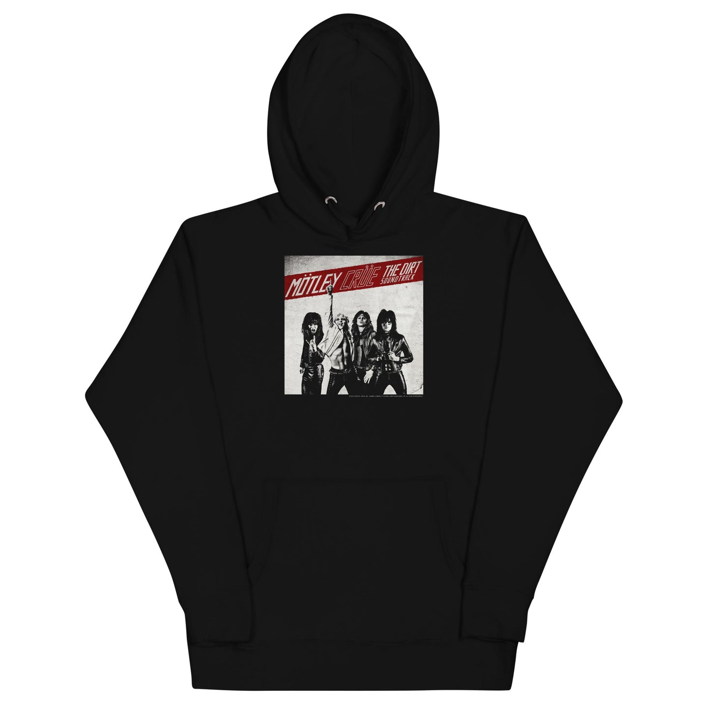 Motley Crue The Dirt Cover Mens Officially Licensed Hoodie Black