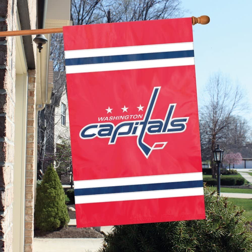 Washington Capitals Banner Flag Embroidered Premium 2-sided 28x44 Outdoor Football