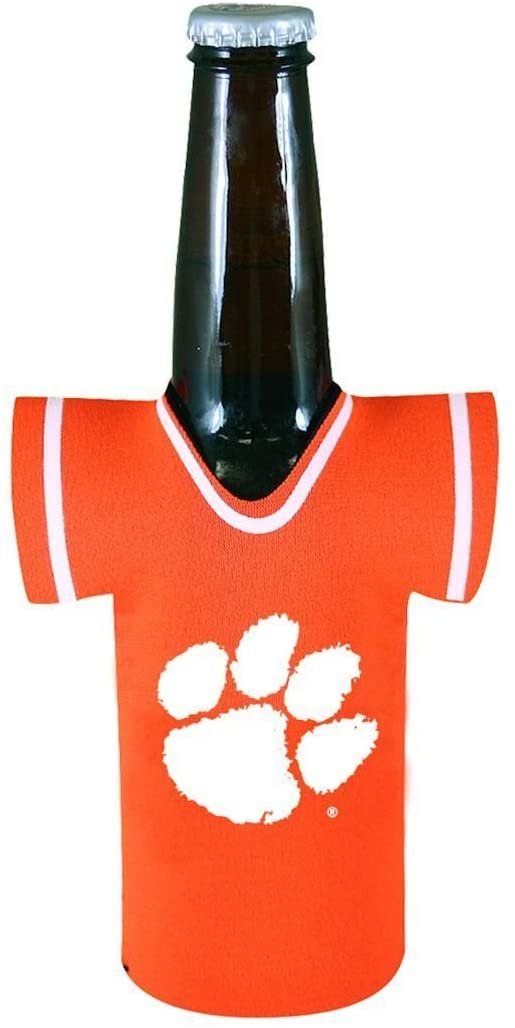 Clemson University Tigers 12oz Drink Can Cooler Insulated Neoprene Beverage Holder, Logo Design