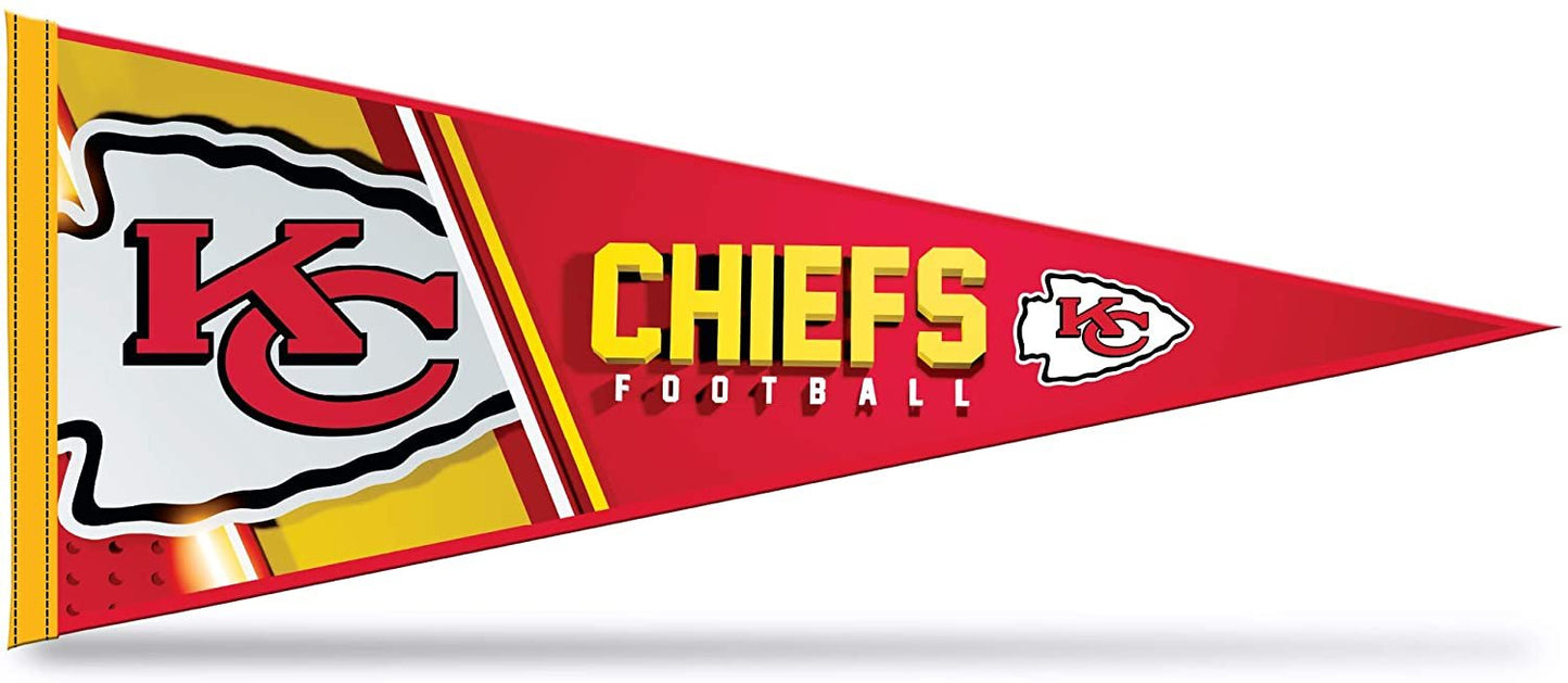 Kansas City Chiefs Pennant 12x30 Inch Soft Felt