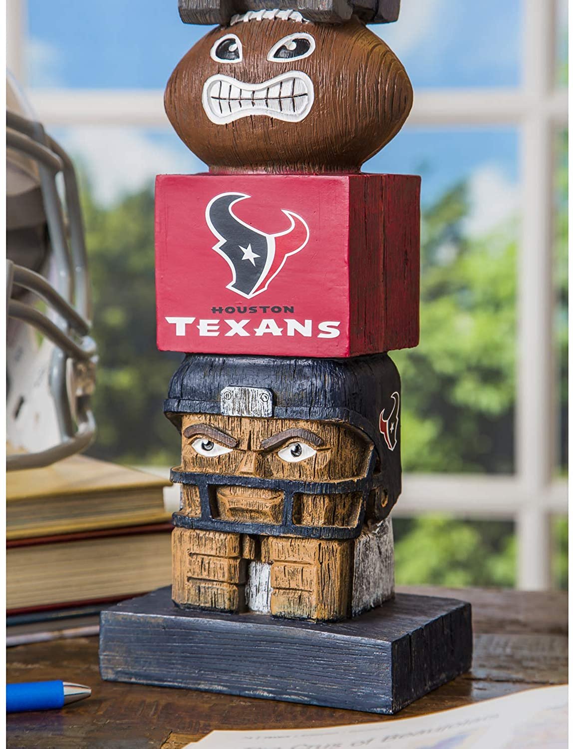 Houston Texans 16 Inch Tiki Totem Garden Statue Resin Outdoor Decoration