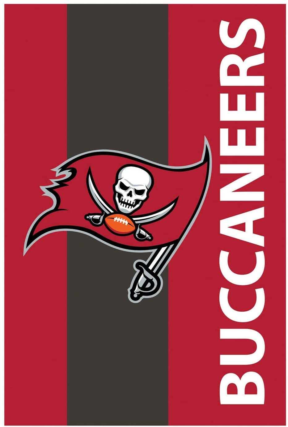 Tampa Bay Buccaneers Banner Flag Double Sided Applique Embroidered 29x44 Inches
