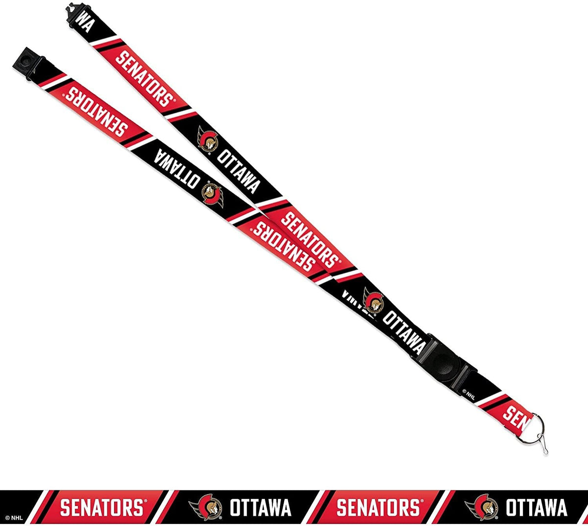 Ottawa Senators Lanyard Keychain Safety Breakaway Double Sided