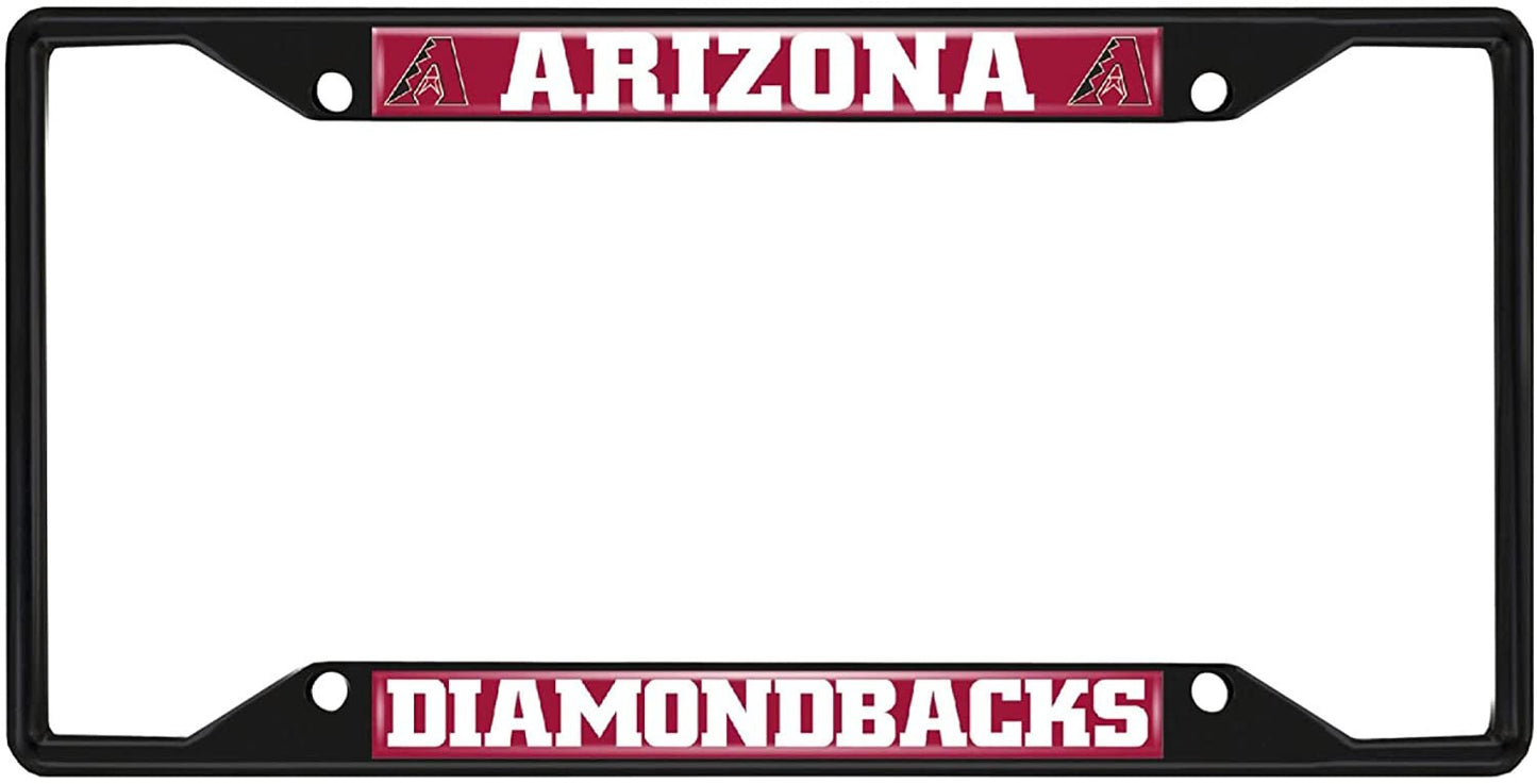 Fanmats MLB Arizona Diamondbacks Black Metal License Plate Frame
