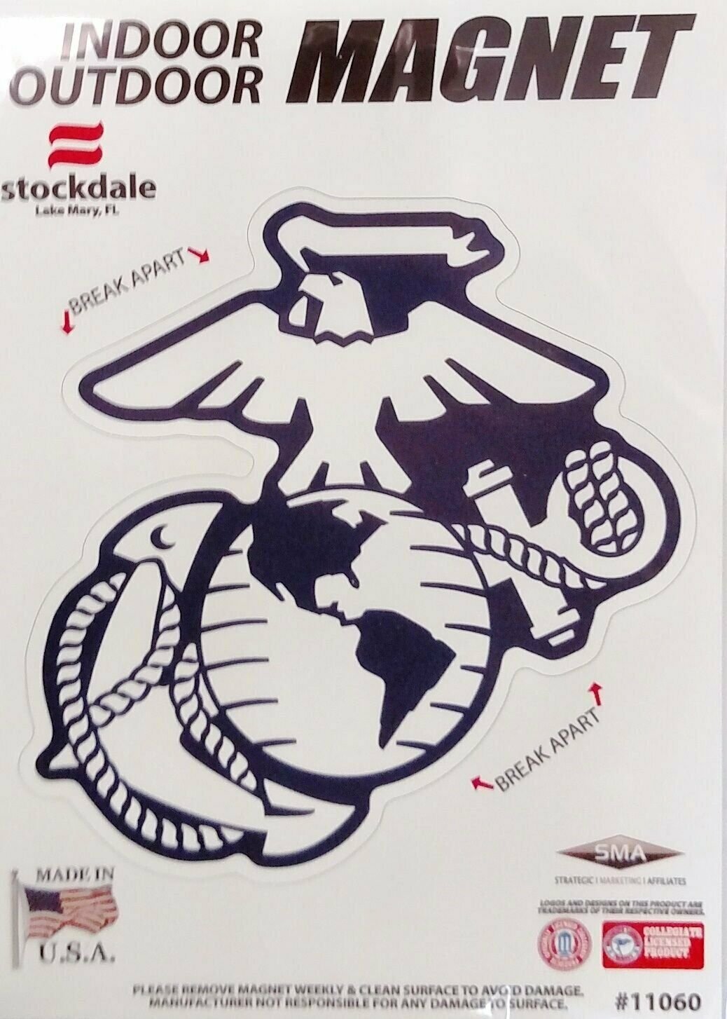 Stockdale Marines New Logo SD11060 5" Magnet Vinyl Heavy Duty Auto Home United States Military