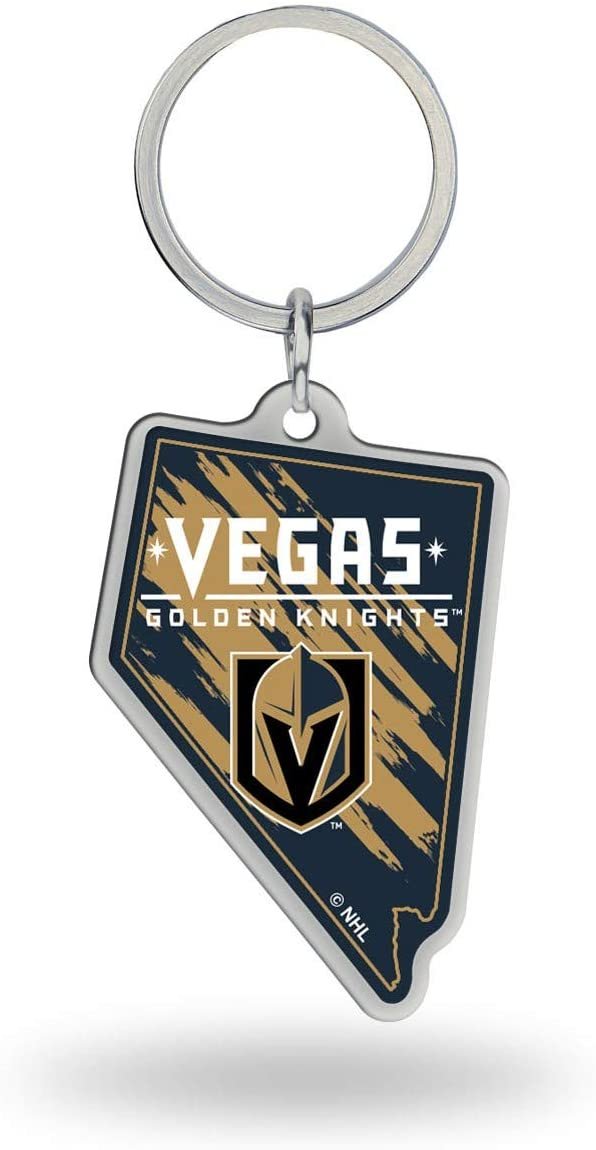 NHL Rico Industries State Shape Keychain, Vegas Golden Knights
