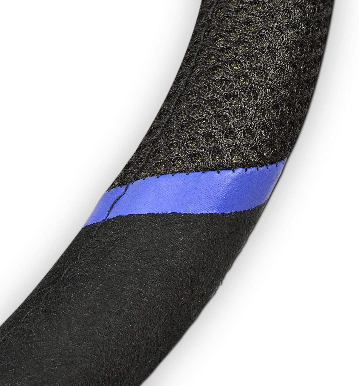 Detroit Tigers Steering Wheel Cover Premium Embroidered Black 15 Inch