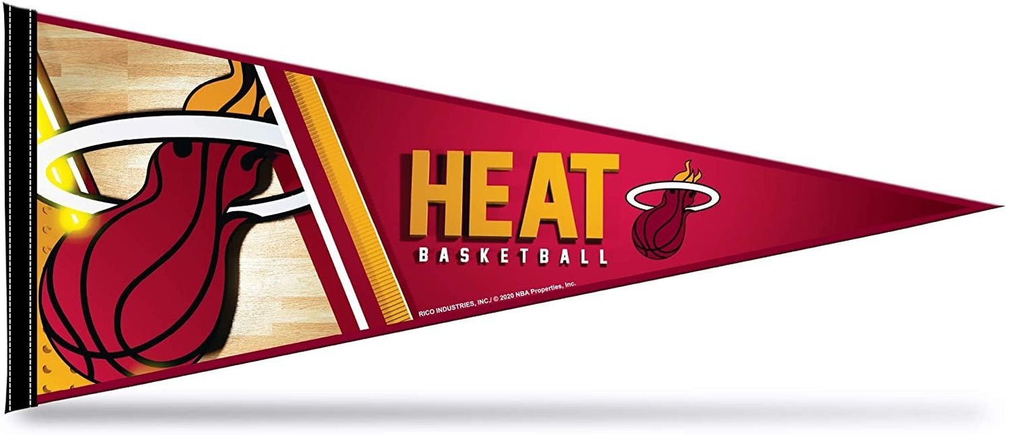 Miami Heat Pennant 12x30 Inch Soft Felt