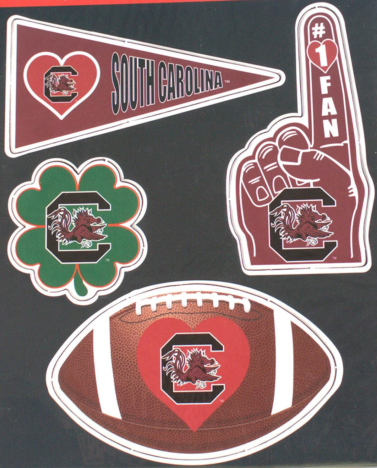 South Carolina Gamecocks 4 Piece Magnet Set University of