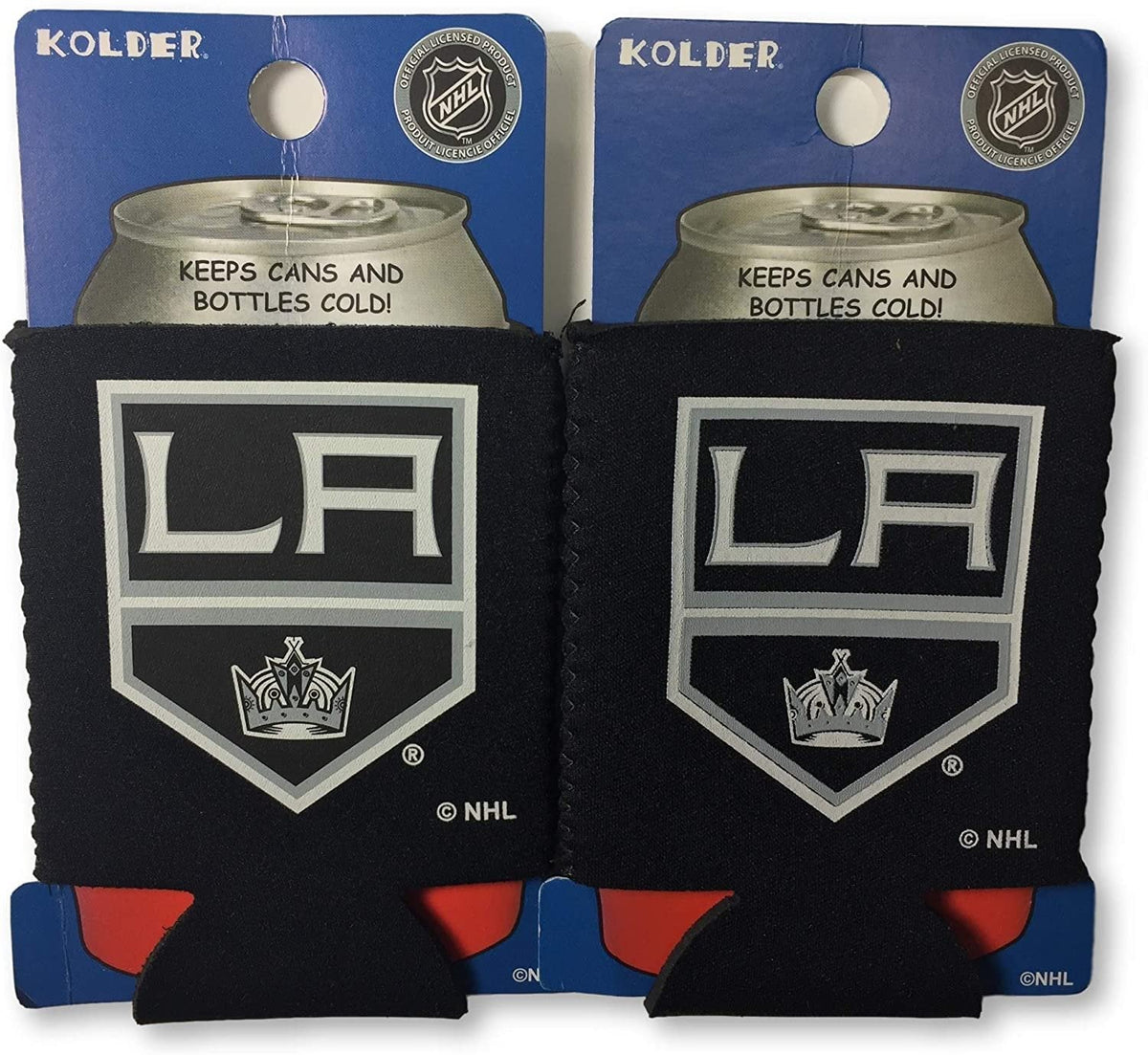 Los Angeles Kings Pair of 12oz Drink Can Cooler Insulated Neoprene Beverage Holder