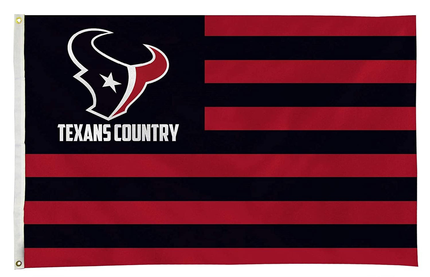 Houston Texans Premium 3x5 Feet Flag Banner, Country Design, Metal Grommets, Outdoor Use, Single Sided