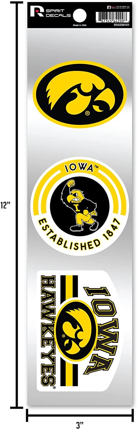 Montreal Canadiens 3-Piece Retro Decal Sticker Sheet, Die Cut, Clear Backing, 3x12 Inch