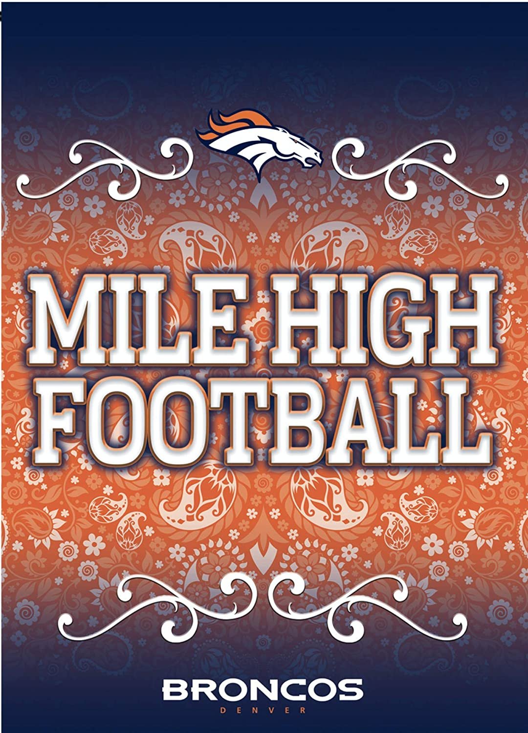 Denver Broncos Premium Double Sided Garden Flag Banner, 13x18 Inch, Display Pole Sold Separately