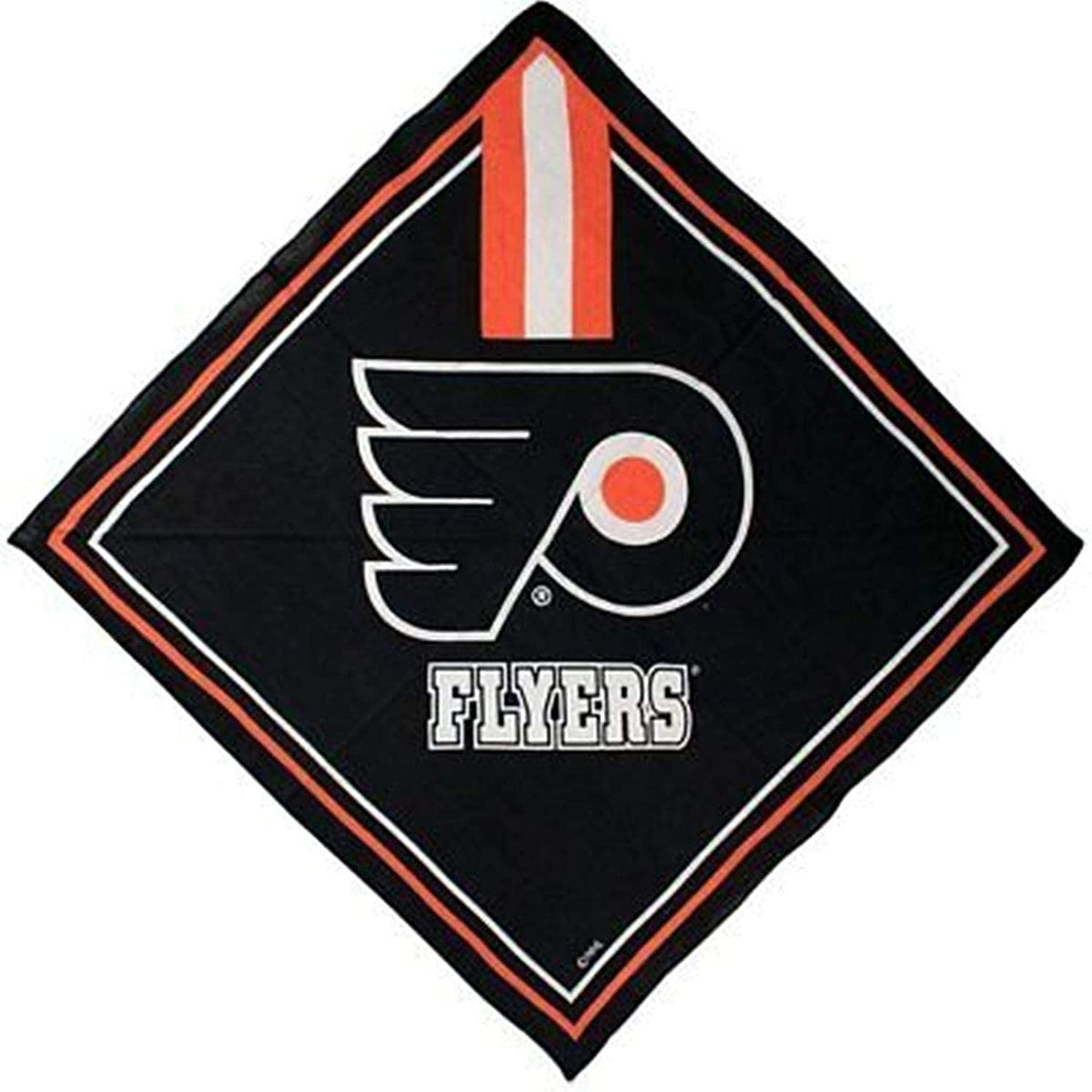 Philadelphia Flyers Bandana, Traditional Design, 21x21 Inch