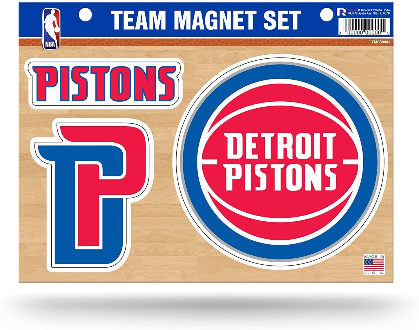 Detroit Pistons Team Magnet Set