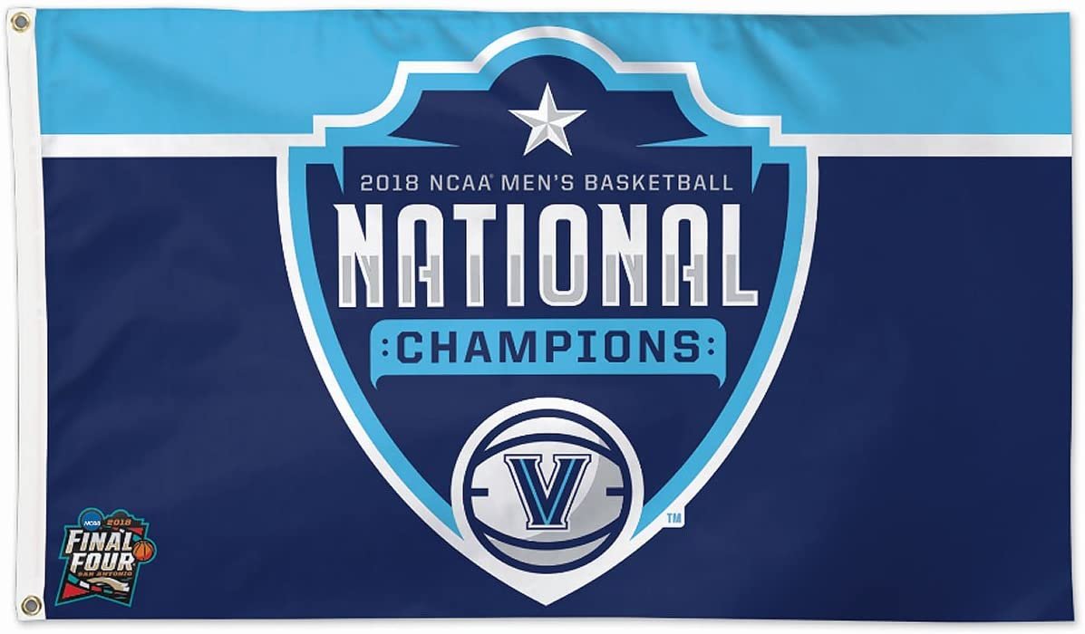 Villanova University Wildcats Premium 3x5 Feet Flag Banner, 2018 National Basketball Champions, Metal Grommets