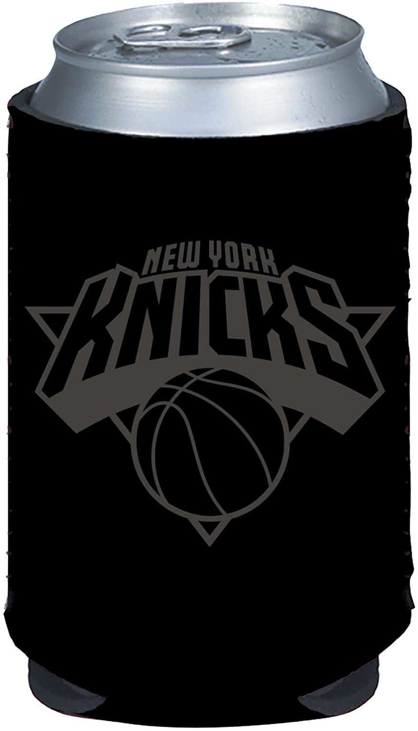 New York Knicks 2-Pack Black Tonal CAN Beverage Insulator Neoprene Holder Cooler Decal Basketball