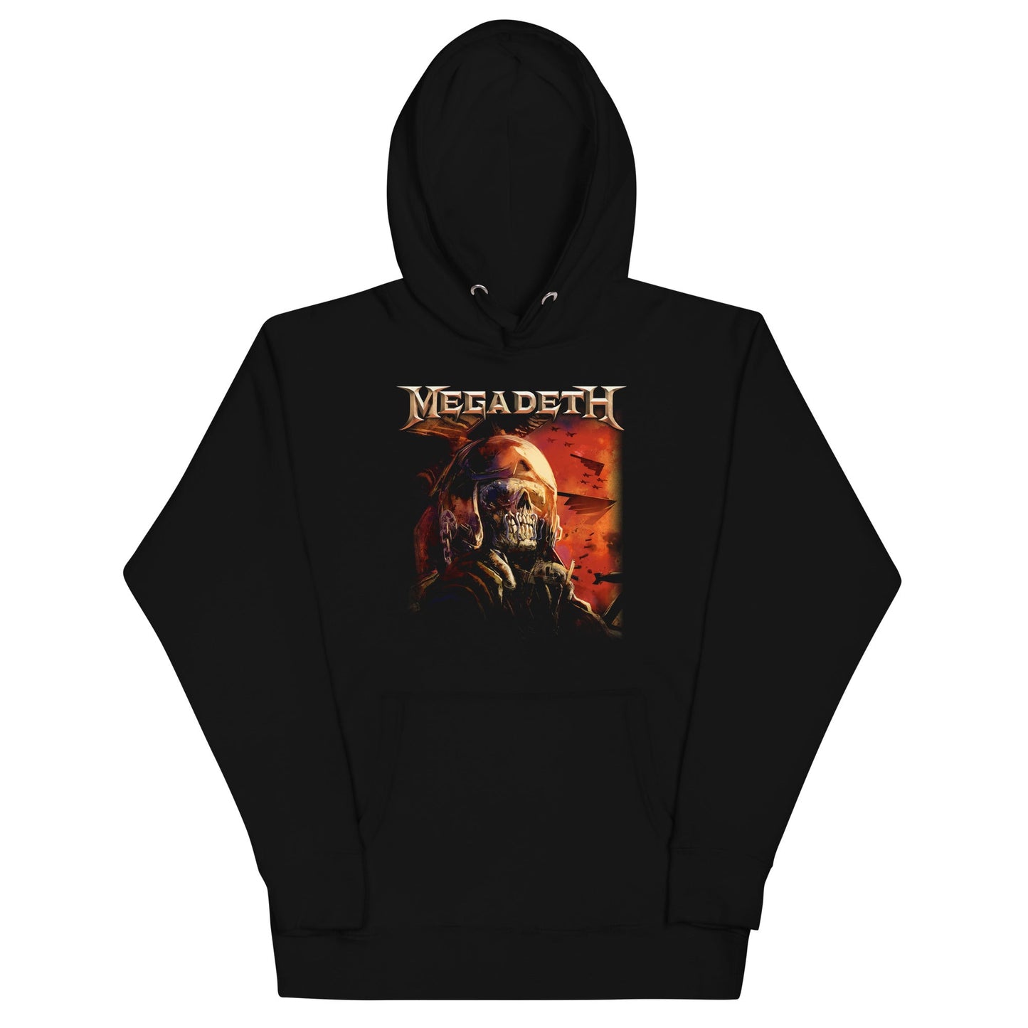 Megadeth Vic Staring Mens Officially Licensed Hoodie Black