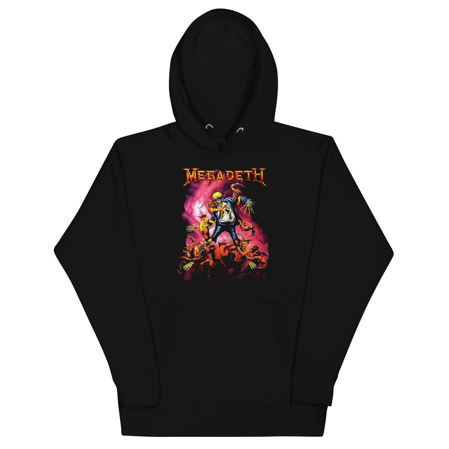 Megadeth From the Grave Mens Officially Licensed Hoodie Black