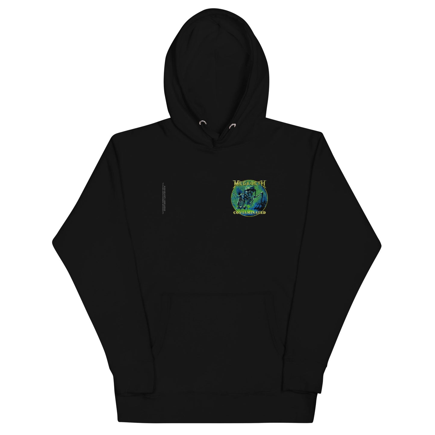 Megadeth Small Contaminated Mens Officially Licensed Hoodie Black