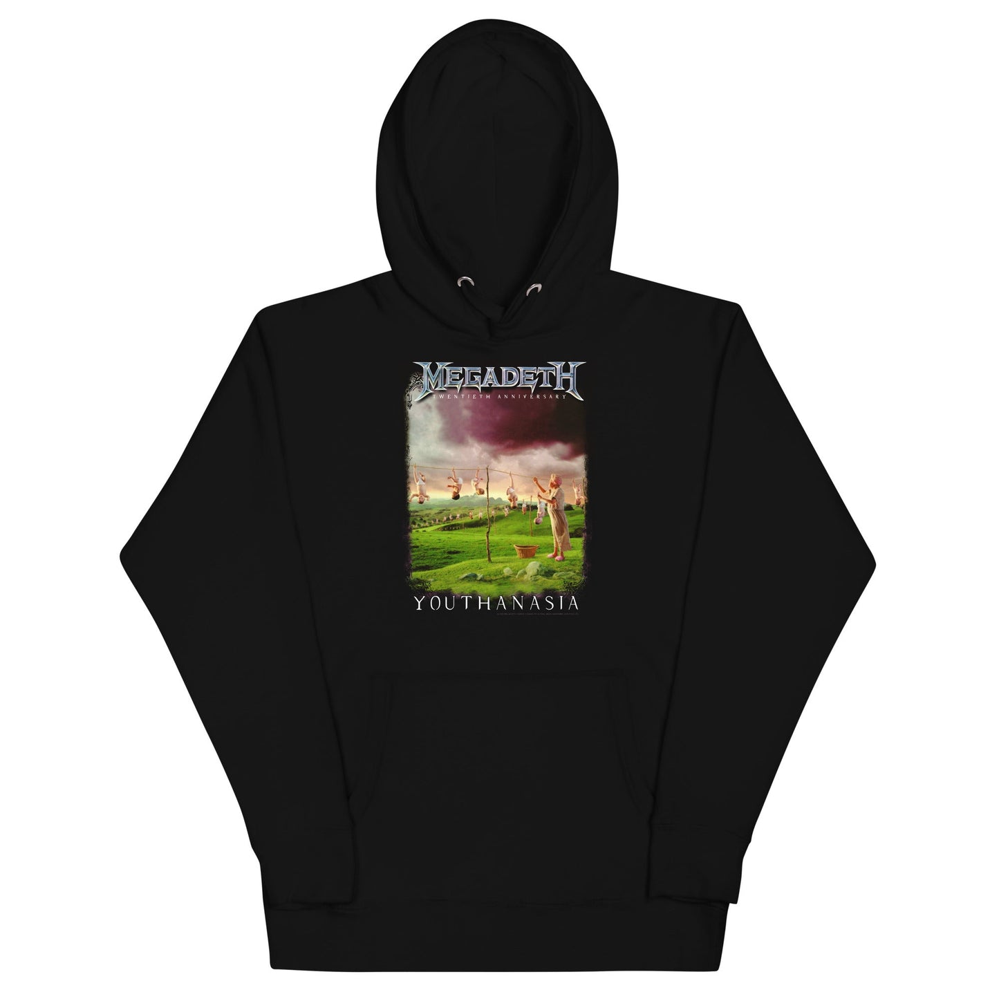 Megadeth 20th Youthanasia Mens Officially Licensed Hoodie Black