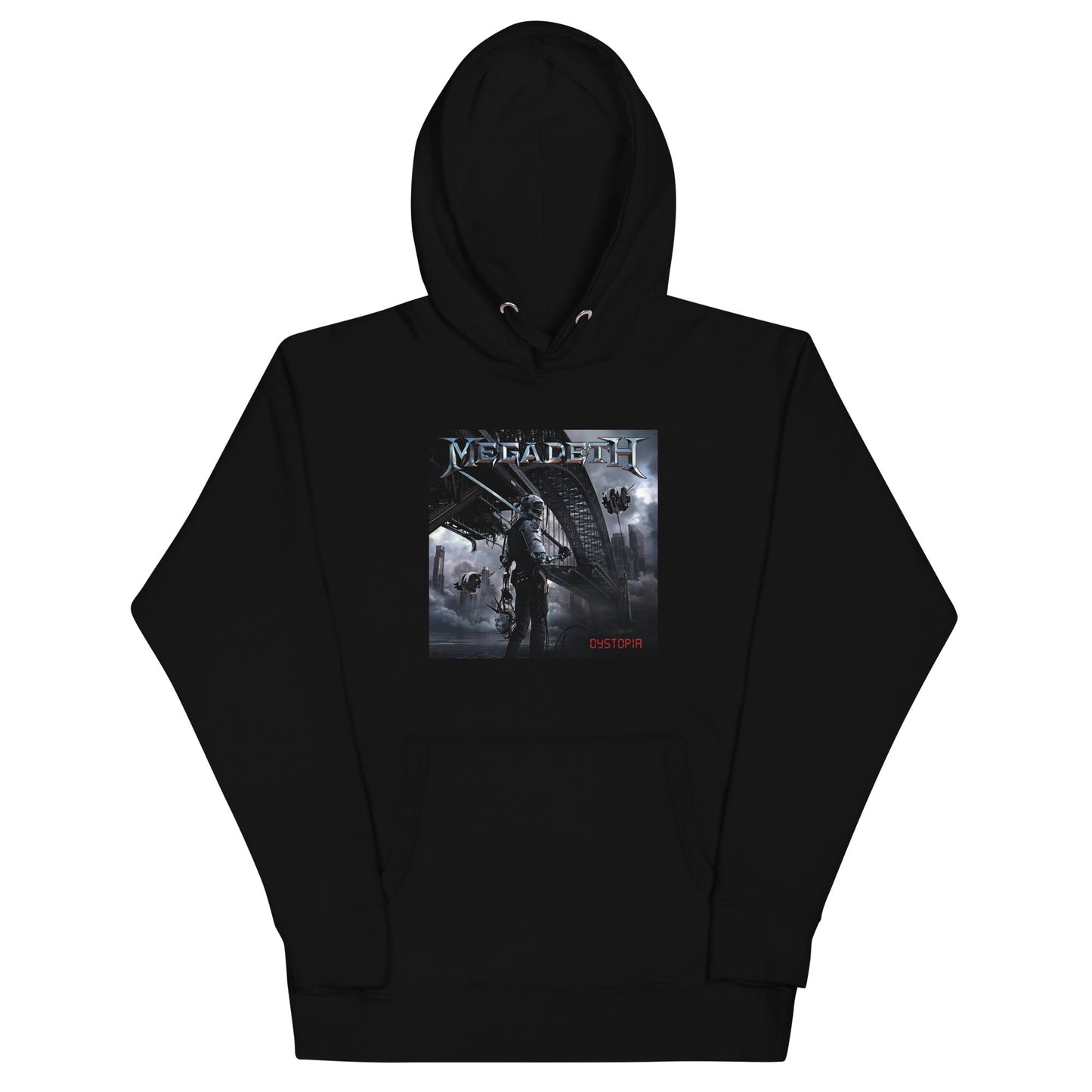 Megadeth Dystopia Mens Officially Licensed Hoodie Black