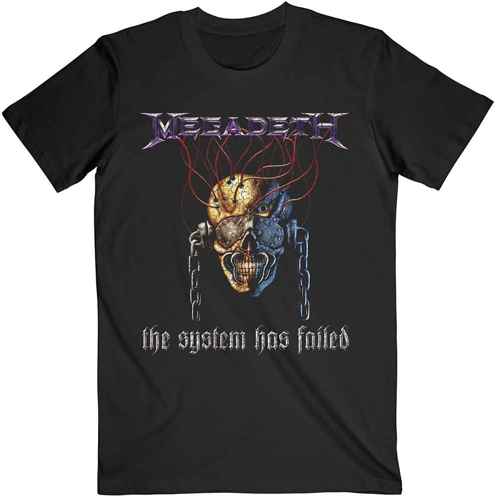 Megadeth Systems Fail Mens T Shirt Officially Licensed